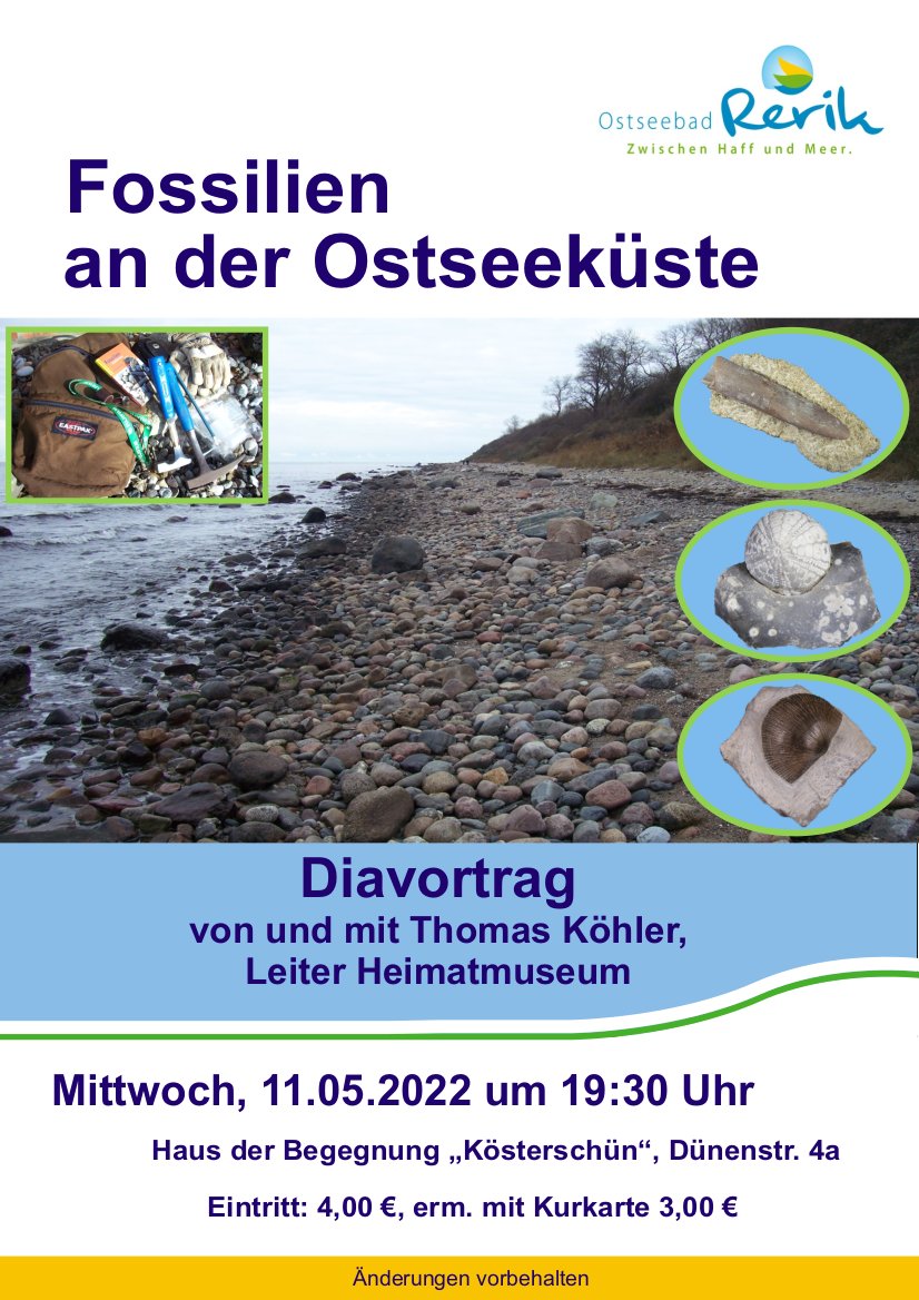 Plakat Dia-Fossilien 2022